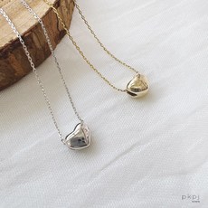 실버하트통통목걸이