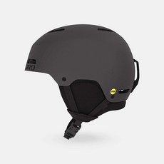 Giro Ledge MIPS 아시안 핏 지로 스키 헬멧 스노보드 헬멧, 무광 흑연., S (52-55.5cm)