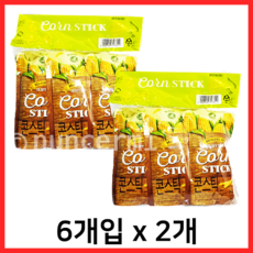 노브랜드 콘스틱 스낵 과자 150g (25g x 6개입) X 2세트 NOBRAND CORN STICKS SNACK 150G [25g x 6pk] x 2set, 6개입 * 2세트, 25g, 2개