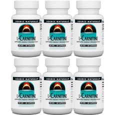 Source Naturals 소스내추럴스 엘 카르니틴 250mg 캡슐, 6개, 60정
