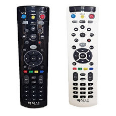 TV 셋톱박스 통합 만능리모컨 케이블 TV 리모콘, 블랙, 1개