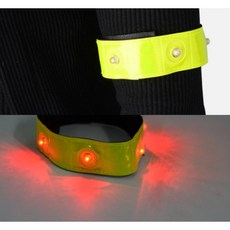 1p LED 형광 안전밴드 신호탄 야광테이프 야광스티커 LED안전밴드 안전띠 야광띠 야광밴드 야간작업 야광, 1개