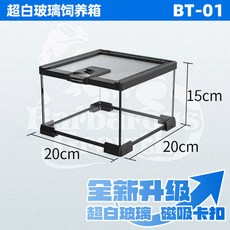곤충 사육통 채집통 장수풍뎅이 중형 30X20X15CM 게코 온습도계 귀뚜라미, BT01, 1개