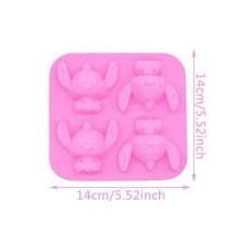 귀여운 만화 캐릭터 실리콘 몰드 마우스 고양이 강아지 케이크 베, 4.1pc-sdz, 1개