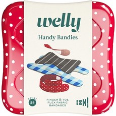 웰리 패턴 패키지 밴드 24개입, Welly-Handy-Bandies-24ct, 1개