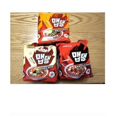 삼양 맵탱 흑후추 소고기라면 + 마늘조개라면 + 청양고추 대파라면 1멀티씩, 1세트