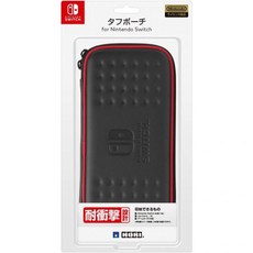 【Nintendo Switch 지원】 터프 파우치 for Nintendo 블랙x블루, Black x Red
