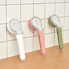 디밤비 바디빔 더블클린 온오프 필터샤워기 헤드 + 물때방지 잔수배출 샤워기 호스(2m) 세트, 1.샤워기_피오니핑크, 2.호스_화이트, 1개