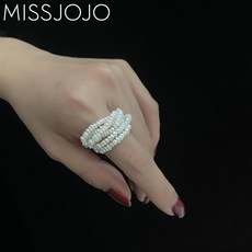 작은진주레이어드.반지