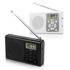 브리츠 BZ-R120 휴대용 라디오 포터블 야외 캠핑 USB 전원, 블랙, 블랙