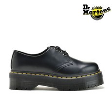 닥터 마틴 Dr.Martens크아도 3홀 3아이 신발 후저화 남성 레이디스 블랙 블랙 1461 QUAD 3EYE SHOE R2556