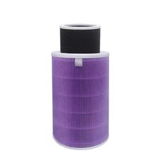 샤오미 공기 청정기 교체 필터 RFID 칩 포함 보라색 HEPA 탄소 필터 2 2C 2H 2S 3 3C 3H 프로, 1개