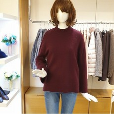 DB_ 올리브데올리브 루즈핏하이넥심플니트 OK0WP726