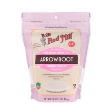 Bobs Red Mill 칡 녹말 가루 16온즈 - 아침 식사 밥스 레드밀 뮤즐리 통밀 곡물 가루 파우더 제빵, 스탠다드, 16 온즈