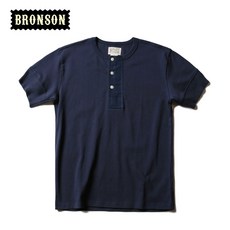 브론슨 BRONSON 헨리넥 티셔츠 남자 아메카지 테크웨어룩 워크웨어 반팔 복각 레트로