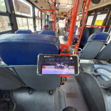 버스버디 [BEST] 버스 손잡이 부착형 스마트폰 거치대 출퇴근 시내버스 폰거치대 폰홀더, 1개