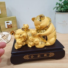 황금돼지 저금통 복을 부르는 풍수인테리어 복돼지 장식품
