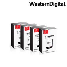 웨스턴디지털 울트라스타 NAS 패키지 HDD, 72TB, DC HC550 WUH721818ALE6L4 4PACK - hc4