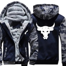 드웨인 존슨 브라마 불 타투 후드 hoodies men 울 라이너 자켓 sweatshirts warm hoody