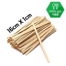 일회용 나무 스틱 막대 16cm 300개 다이소커피스틱 아이스크림막대 십스틱