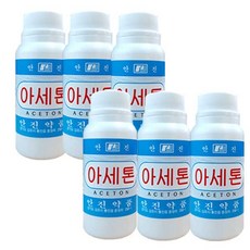 안진약품 아세톤, 100ml, 6개 - 안진아세톤