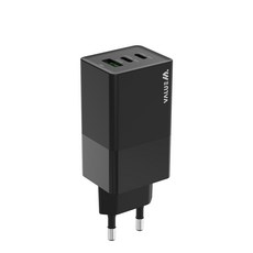 밸류엠 PD 65W 3포트 GaN PPS 초고속 C타입 충전기, 블랙, 1개