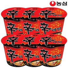 신라면 큰사발 114g, 6개