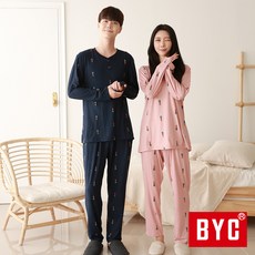 BYC 유로파 피치 기모 여성 겨울 긴팔 잠옷 EAR0032-4