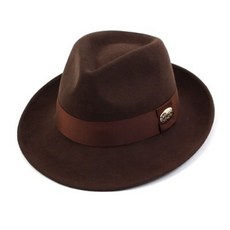 [유니버셜케미스트리] BU Brown Long Wool Fedora 울페도라