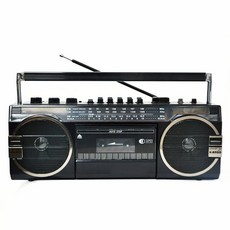 2024 레트로 스타일 AM FM SW 3 밴드 라디오 탭 녹음기 재생기 카세트 플레이어 USB Sd 슬롯 Mp3 음악 블루투스 스피커 포함, Black