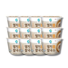 청정원 멸치 컵쌀국수 92g x 12개, 82g