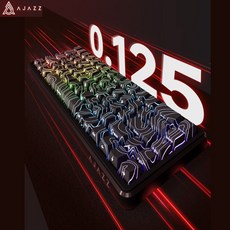 [ xc샵 ] AJAZZ AK680 MAX 유선 /무선 마그네틱축 게이밍 키보드 유선버전 RT조절0.01mm top구조 1600만색RGB 0.125ms 전키핫스왑DIY, 블랙핑크-측각, RGB버전-8K