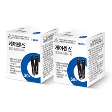 케어센스 2 플러스 혈당측정지 혈당시험지 혈당측정검사지 100매-2023년 3월, 혈당시험지 100매