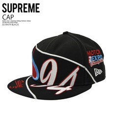 [희귀 인기]Supreme(슈프림)RACING NEW ERA CAP(레이싱 뉴 엘라 캡)모자 남성 레이디스 BLACK(블랙)SS19H