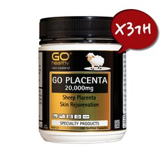 GO healthy 뉴질랜드 정품 고헬씨 양태반 20000mg 180캡슐 3개세트, 3개, 180정