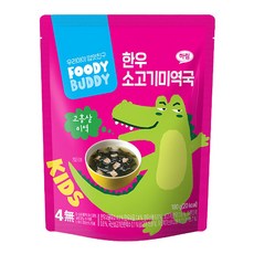 푸디버디 유아용 한우 소고기미역국, 180g, 6개