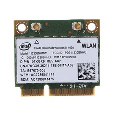 Intel 103011230BNHMW 무선 하프 미니 PCI-E 카드 WIFI WLAN 블루투스 호환 내부 네트워크 카드 802.11b/g/n, 하얀색, 한개옵션0