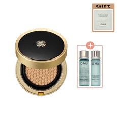 오휘 얼티밋 커버 쿠션 새틴 피니쉬 (본품+리필) 15g x 2개 기획세트 +프라임 또는 미라클 핑크 또는 미라클 아쿠아 스킨로션 20ml +샘플 1ml 1매 증정 / 촉촉 편안, 1개, 01호 밀크 베이지