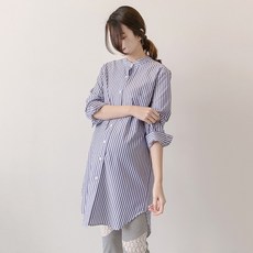 임산부 원피스 가을옷 얼간이 엄마 개성 봄가을 상의 여성 긴 소매 와이셔츠 임부복 겨울 타입 1719739356, 1개, 블루