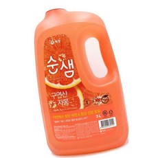 순샘 구연산 자몽 주방세제 3L 용기 1EA 그릇세제 설거지세제, 1개