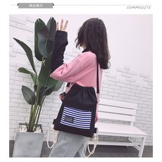 보드가방 주머니 스트링 백팩 남녀 초등학생 책가방 가엽고편리한 운동 심플 복습 학원가방, T24-블랙 0유 숄더 포함
