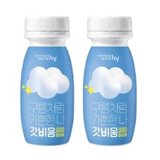 한국야쿠르트 HY 구름처럼 가뿐한 나 갓비움 푸룬, 100ml, 2개