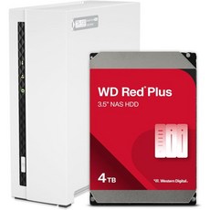 QNAPS-433-4G-US 4 Bay NAS(쿼드 코어 프로세서 4GB DDR4 RAM 및 2.5GbE 네트워크 포함), 1 Bay_Western Digital NAS Driv - qnap