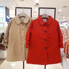 셀덴 [동아백화점 수성점] 30% [봄신상] 여아 신학기 입학식 룩 내피 탈부착 디터쳐블 트렌치코트 EDJT20152 봄가을 코트