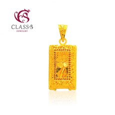 순금입체하트펜던트