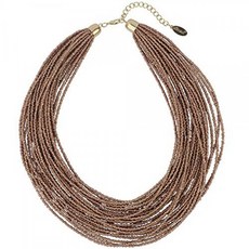 Bocar Multi Layer Chunky Bib Statement Seed Beads Cluster Collar Necklace(NK-103