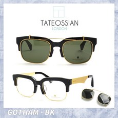 TATEOSSIAN 타테오시안 GOTHAM BK 하금테안경 클립온선글라스 반뿔테 청광차단안경 블루스크린차단안경 동글이안경 빛번짐안경 변색안경 라섹보호안경 블루스크린안경 클립온안경