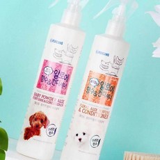 애견 컨디셔너 베이비파우더향 300ML 알로에 강아지린스 목욕린스 위생용품 뿌리는, 1개