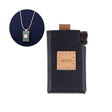 MITER CASE iFi Go Blu DAC 핸드메이드 이탈리아 Artificial PU 가죽커버 Necklace Cord for GoBlu Black - goblu