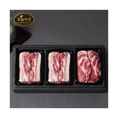 [인정에프앤비] 한돈 돈육 실속 구이세트 1.2kg/삼겹살2+목살1/ 팩당 400g, 상세 설명 참조, 1개